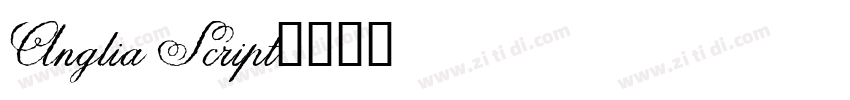Anglia Script字体转换